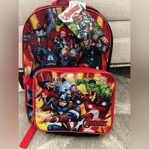 Marvel Avengers Backpack and lunch bag- NWT